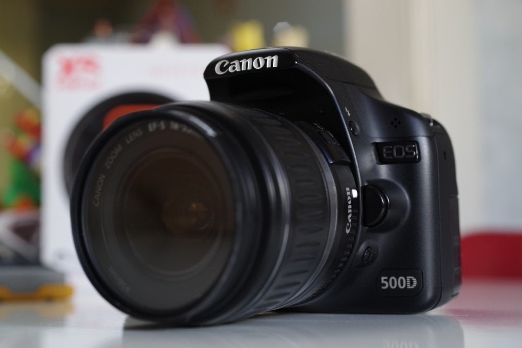 Canon EOS 500d met externe flitser en wifi dongle, Ophalen, Gebruikt, Spiegelreflex, Canon