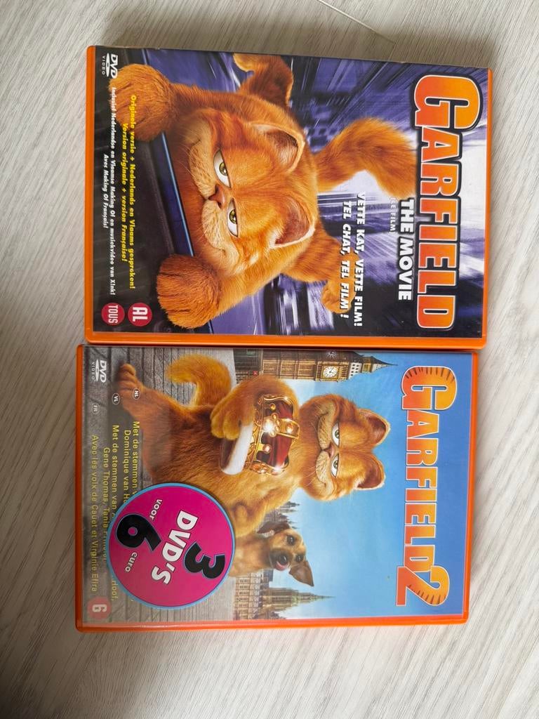 Garfield 1&2, Alle leeftijden, Ophalen of Verzenden, Zo goed als nieuw, Overige typen
