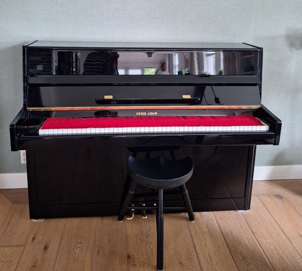 piano hoogglans zwart, Muziek en Instrumenten, Piano's, Ophalen, Zwart, Zo goed als nieuw, Piano