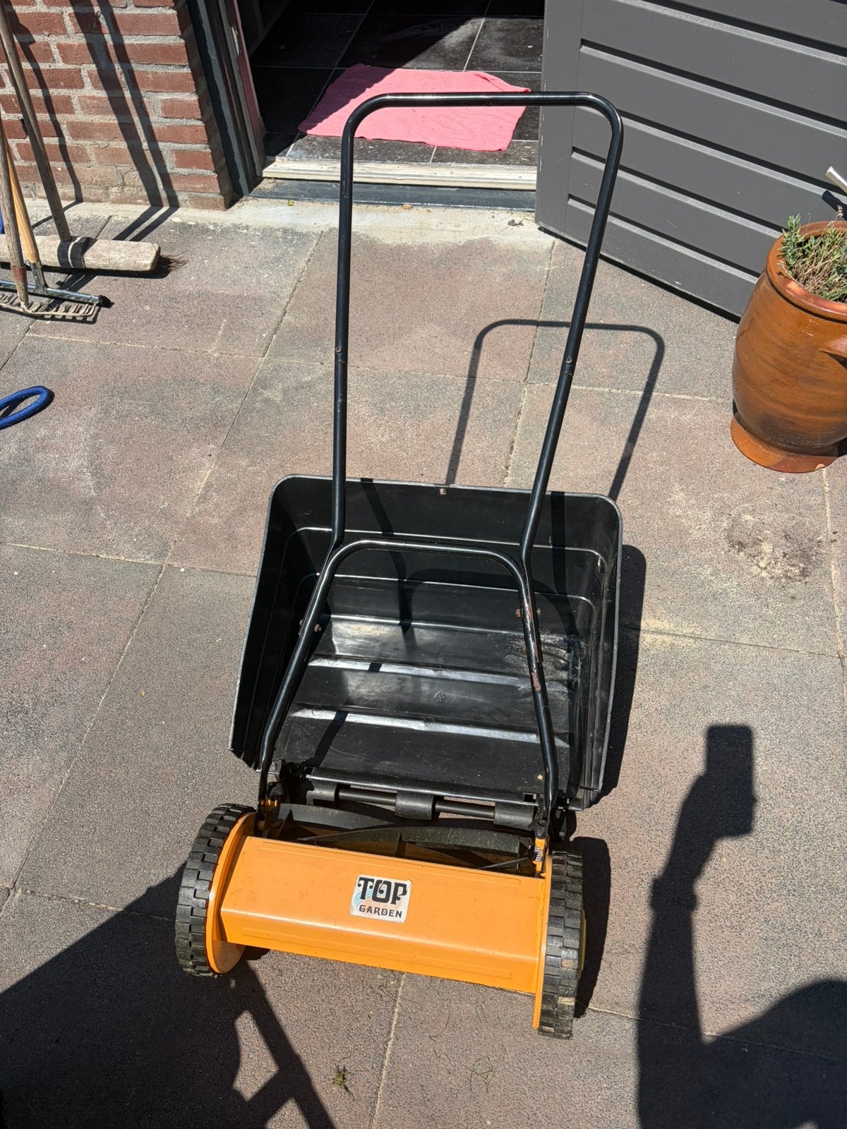 Hand grasmaaier, Tuin en Terras, Grasmaaiers, Kooimesmaaier, Ophalen of Verzenden, Zo goed als nieuw