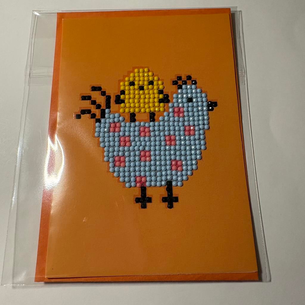 Diamond painting paaskaart 1, Ophalen of Verzenden, Zo goed als nieuw, Overige thema's