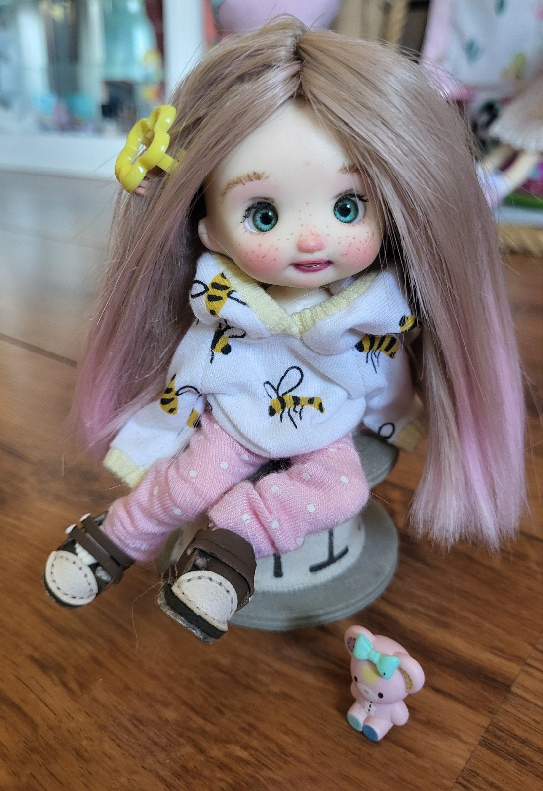 bjd ob11, ooak custom made face-up, fullset., Ophalen of Verzenden, Zo goed als nieuw, Pop