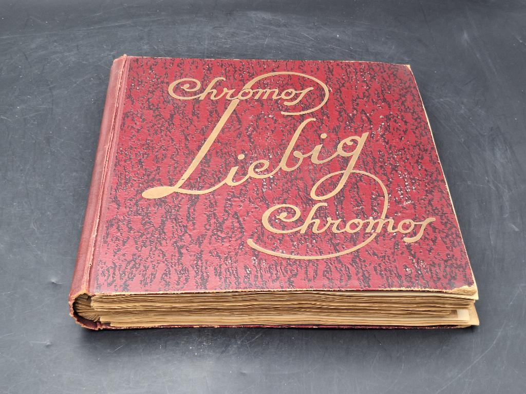 oud verzamel album Chromos Liebig, begin 1900, Ophalen of Verzenden