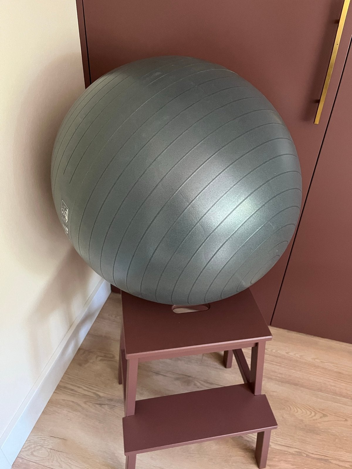 Energetics Fitnessbal - Grijs, Ophalen, Gebruikt, Benen, Fitnessbal