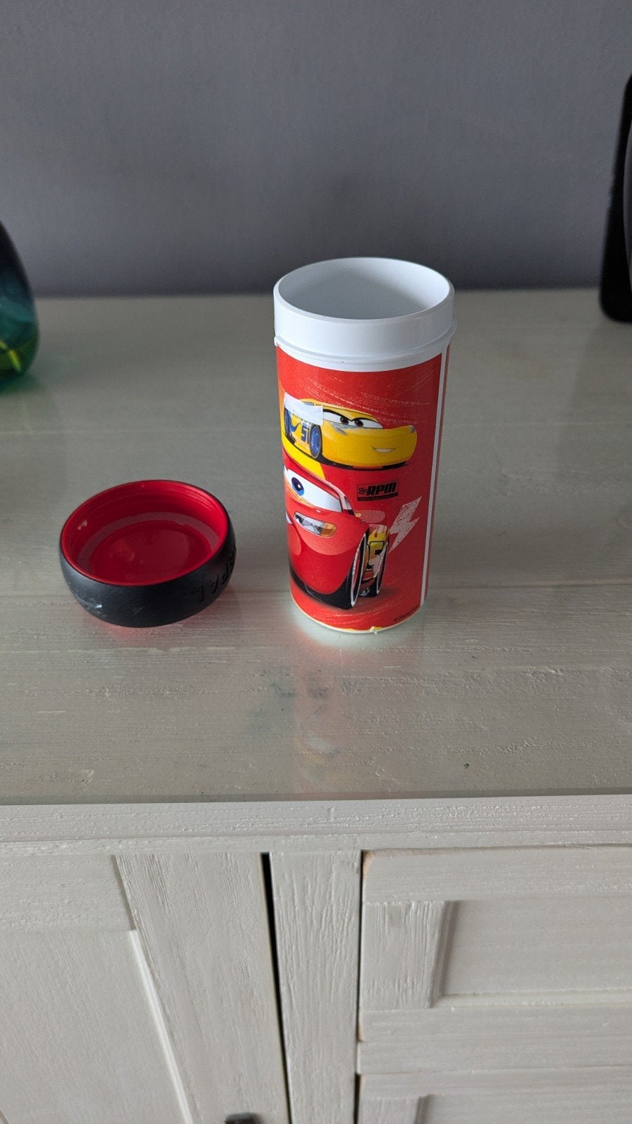 2 Mepal schoolbekers Cars Lightning McQueen, Ophalen of Verzenden, Gebruikt