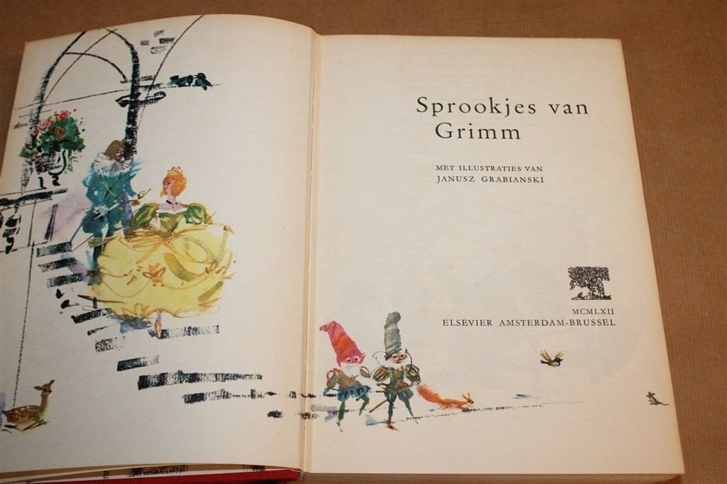 Sprookjes van Grimm — Grabianski Vintage Uitgave 1962, Ophalen of Verzenden, Gelezen