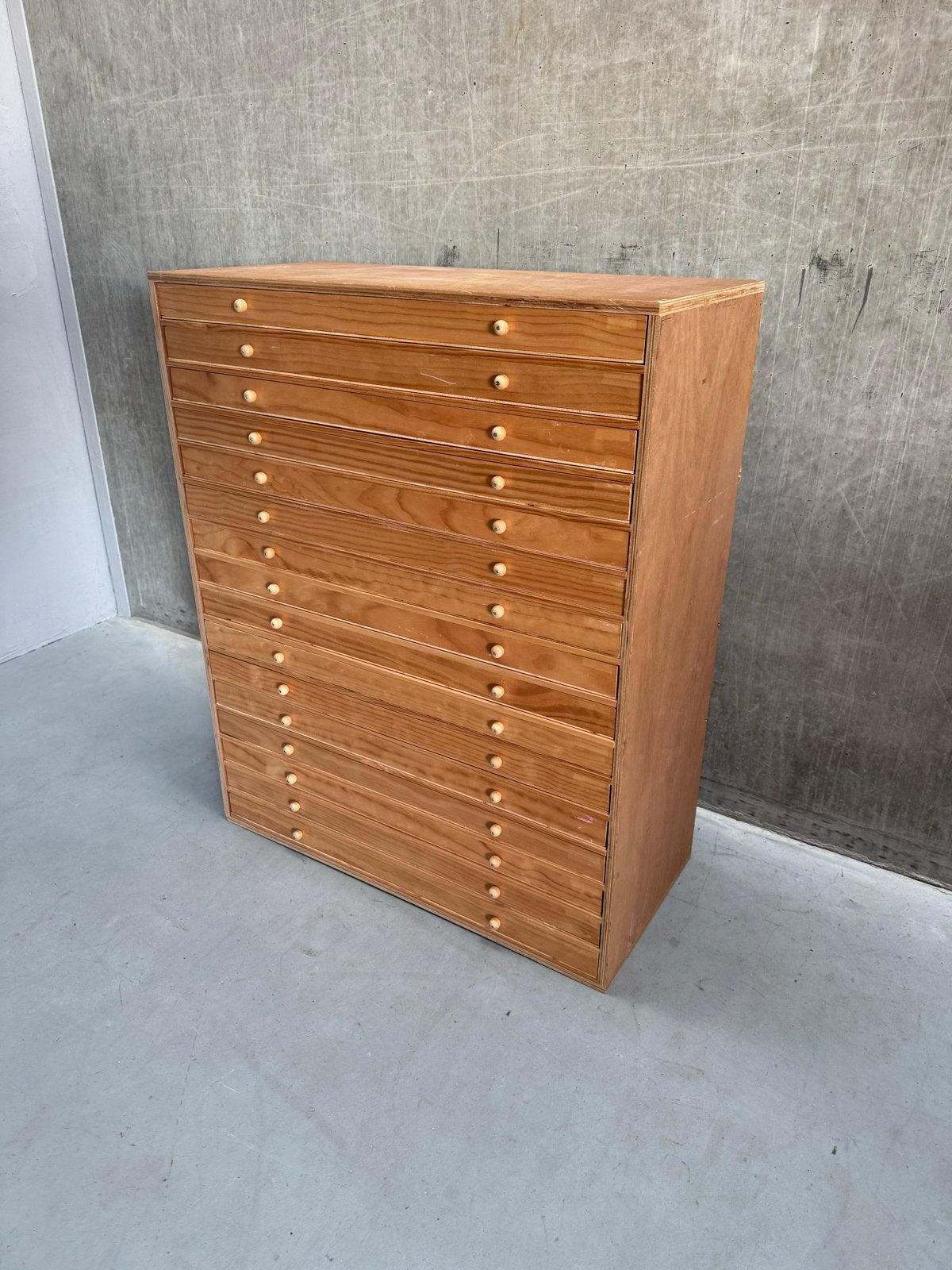 Ladekast met 16 laden voor kunstenaars/architecten, Huis en Inrichting, Gebruikt, 5 laden of meer, X, Minder dan 100 cm