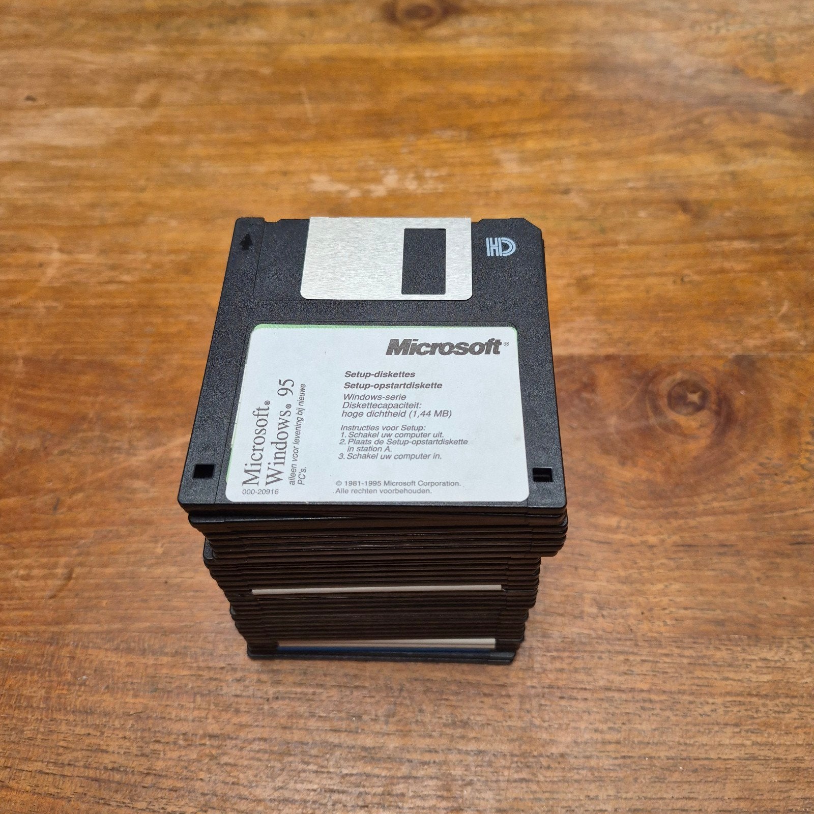 Microsoft Windows 95 op diskette 3,5 inch, Computers en Software, Ophalen of Verzenden, Gebruikt, Overige typen, Herschrijfbaar
