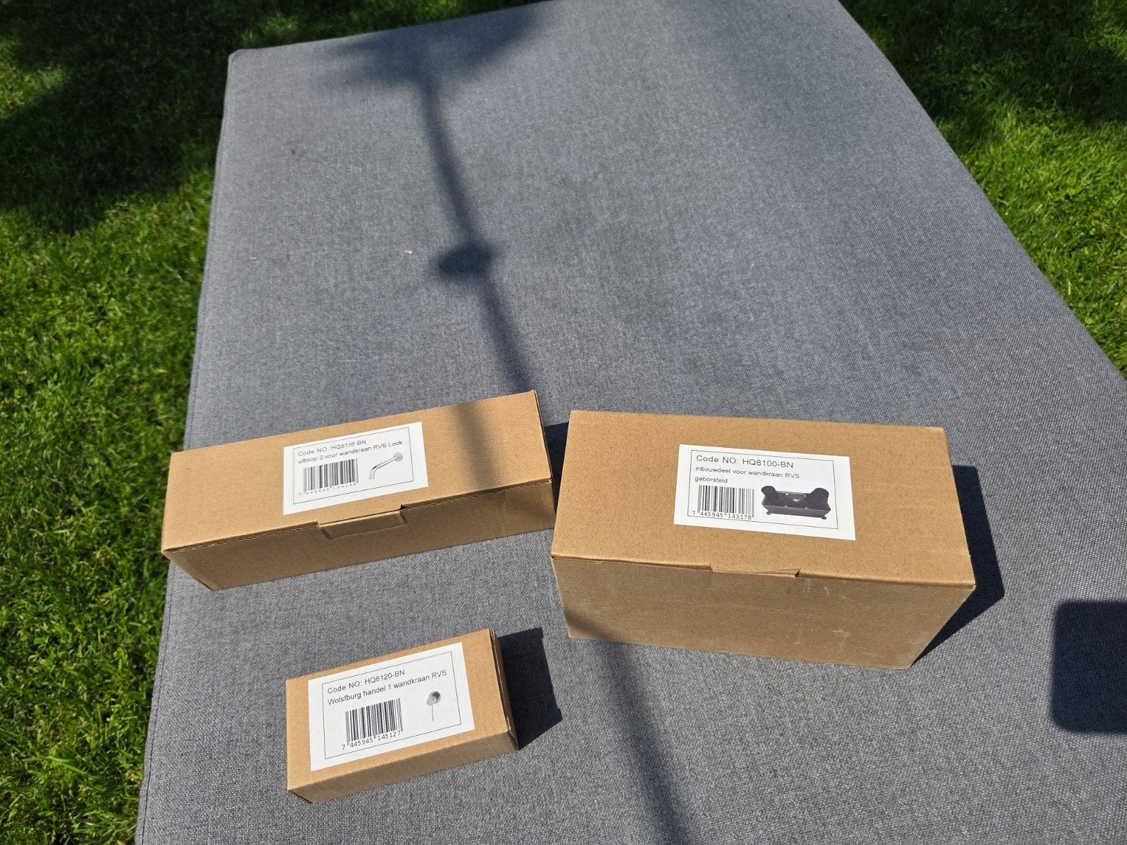 Nieuwe RVS Inbouw Wandkraan - Complete Set, Ophalen of Verzenden, Nieuw, Rvs, Kraan