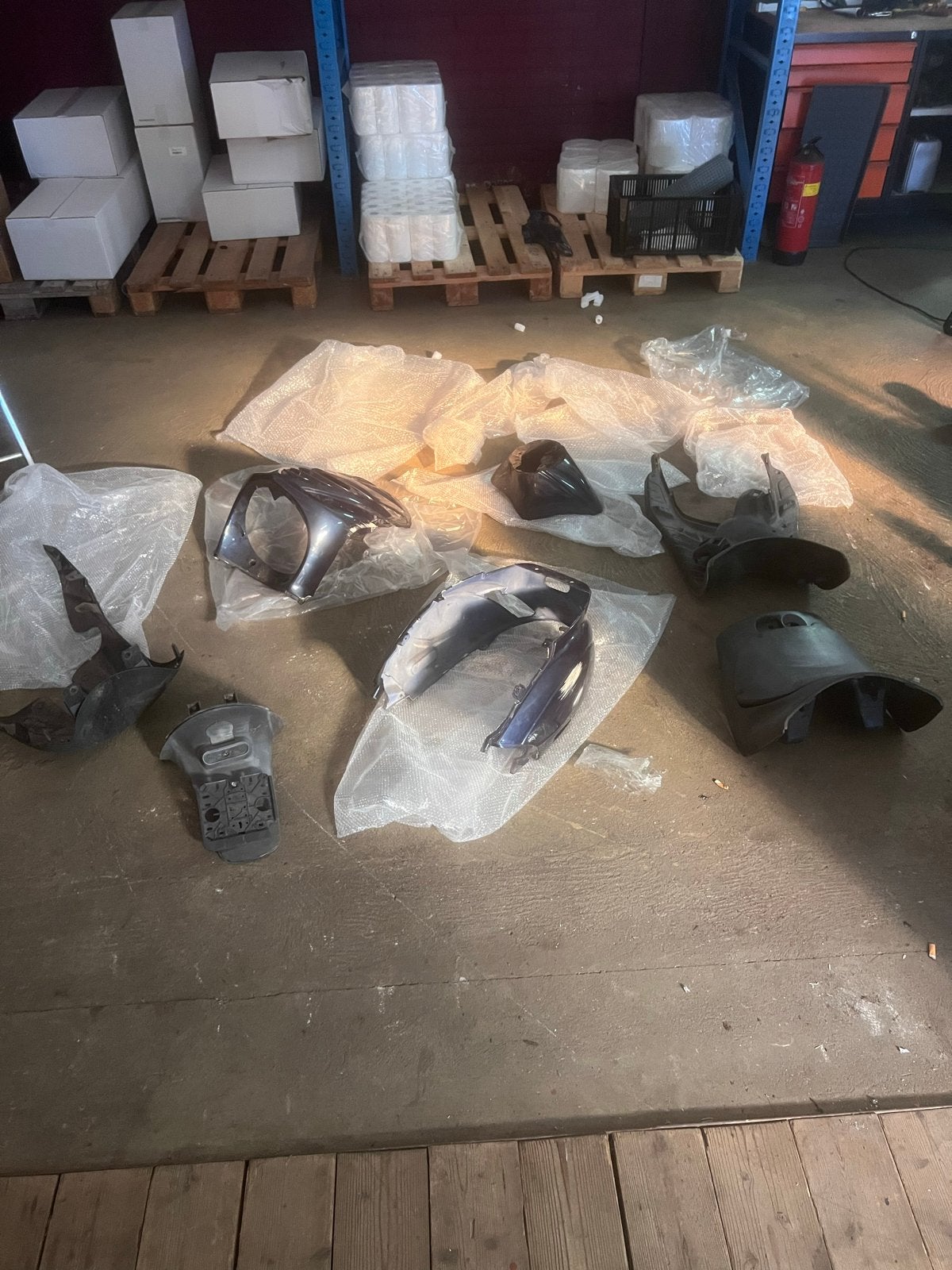 Piaggio zip 2000 sp kappenset met schade, Ophalen, Gebruikt, Kap, Piaggio