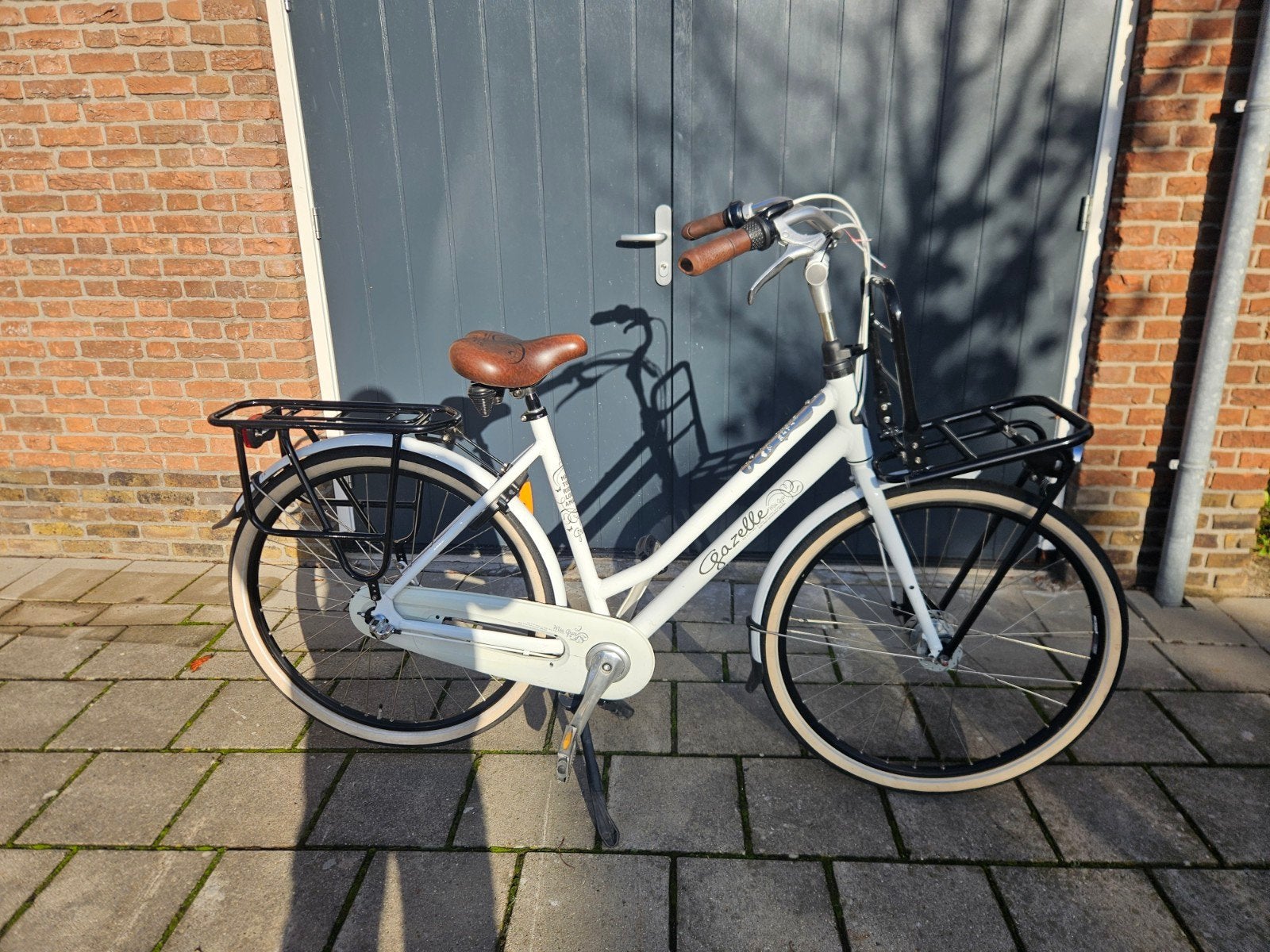 Nette Gazelle Miss Grace Damesfiets - Wit Glans, Ophalen, Gazelle, Kornet Van limburgstirumstraat, Versnellingen
