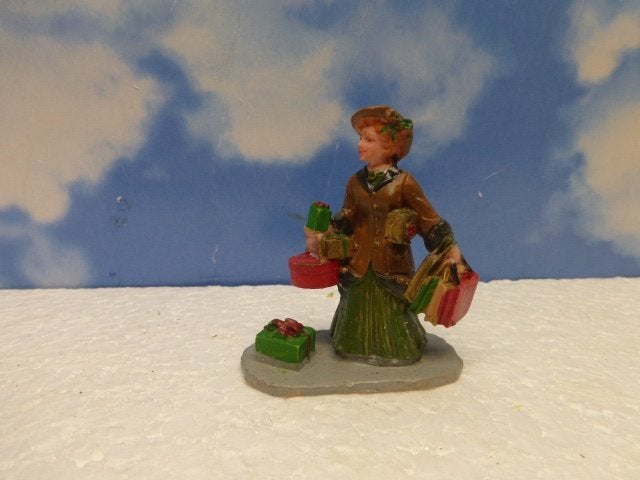 lemax last minute shopping kerstdorp poppetje figurine kerst, Ophalen of Verzenden, Zo goed als nieuw