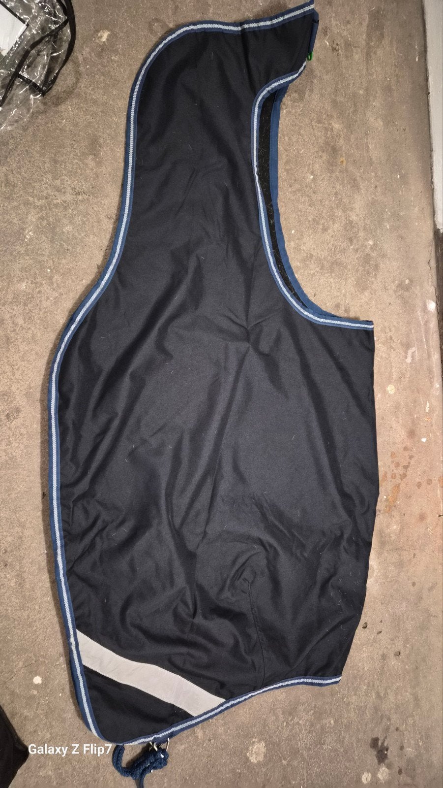 Amigo, uitrijdeken, waterdicht, fleece gevoerd, maat 140/185, Gebruikt, Cob (M), Ophalen of Verzenden, Blauw