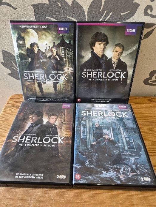 SHERLOCK - DE COMPLETE SERIE 1 T/M 4 - NIEUWSTAAT., Cd's en Dvd's, Dvd's | Tv en Series, Zo goed als nieuw, Actie en Avontuur