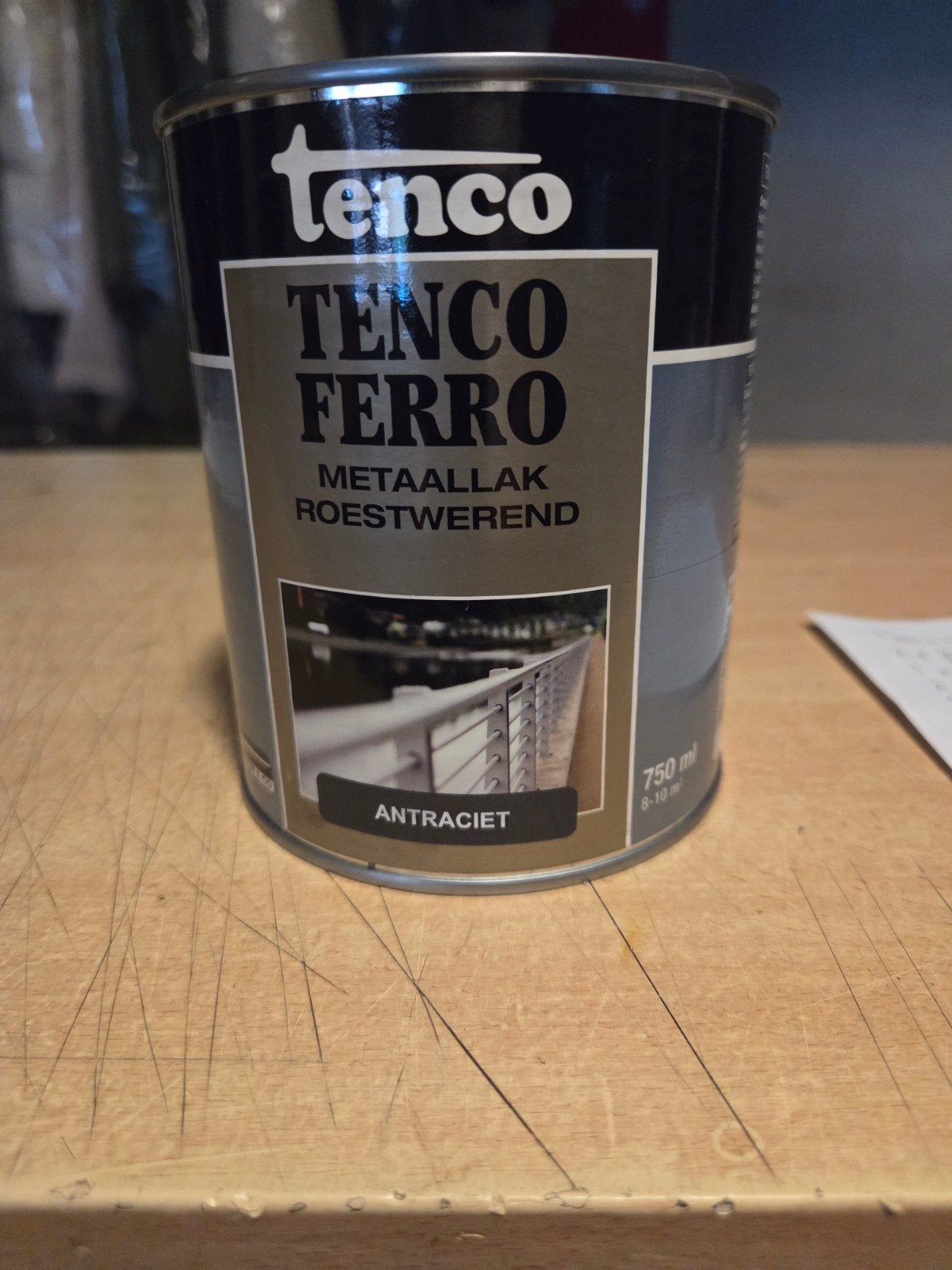 Tenco Ferro Metaallak Antraciet 750 ml - Roestwerend, Nieuw, Ophalen of Verzenden, Lak, Grijs