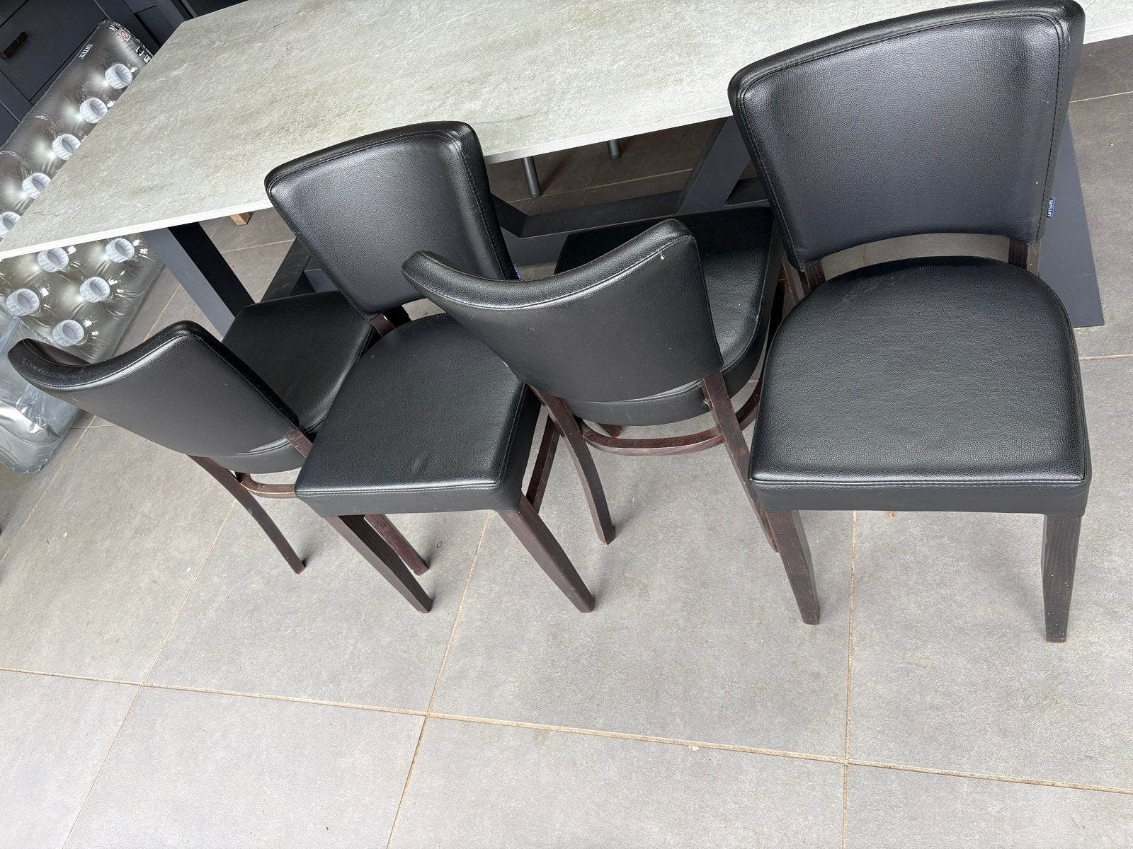 6 Horeca stoelen merk Satelliet, Ophalen, Zo goed als nieuw, Bruin, Vijf, Zes of meer stoelen