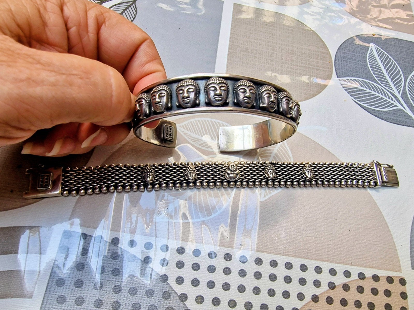 twee zilveren massieve armbanden 925, Sieraden, Tassen en Uiterlijk, Armbanden, Ophalen of Verzenden, Gebruikt, Zilver, Zilver