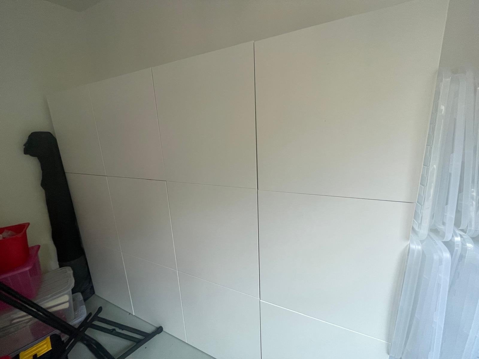Witte kastenwand met deuren en planken, Huis en Inrichting, Kasten | Kledingkasten, Ophalen, 100 tot 150 cm, 150 tot 200 cm, Nieuw