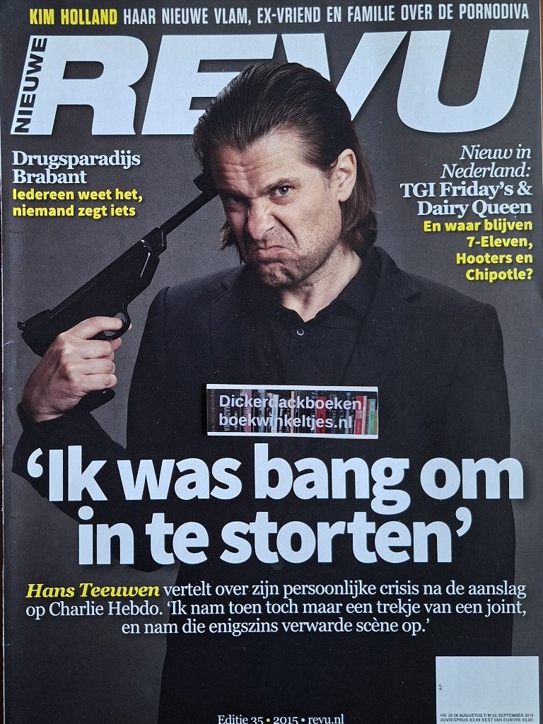 Nieuwe revu nr 35, 2015: Hans Teeuwen, Kim Holland en meer, Verzamelen, Ophalen of Verzenden, Zo goed als nieuw, Boek, Tijdschrift of Artikel