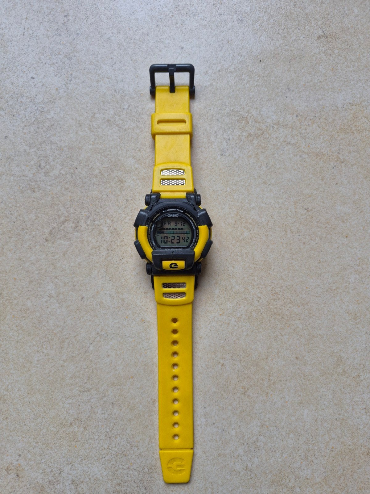 Casio Illuminator Geel Polshorloge, Casio, Kunststof, Gebruikt, Polshorloge