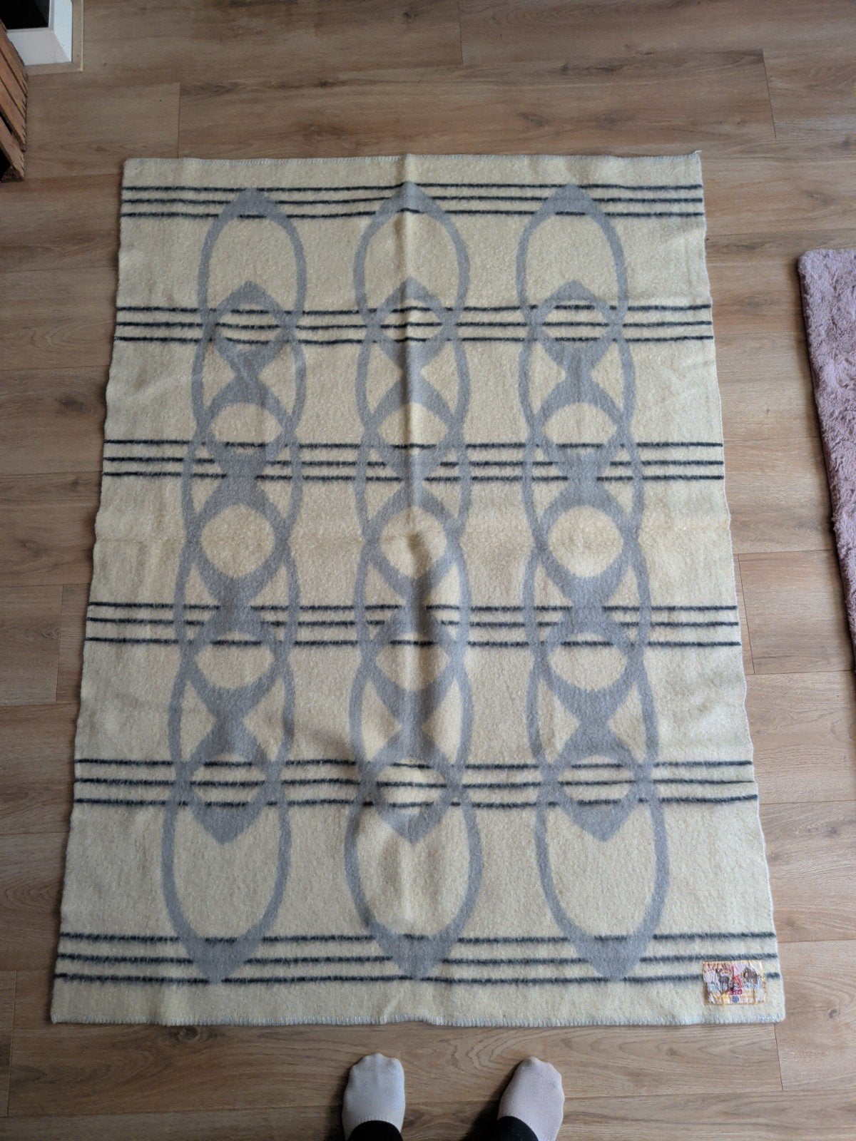 Vintage Aabe Deken - 100% Wol - Holland, Ophalen of Verzenden