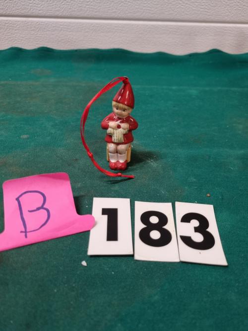 kerst kabouter beeld zittend porselein vintage [b183], Diversen, Kerst, Ophalen of Verzenden, 'T Olde Gre-j, Info@toldegrej.nl
