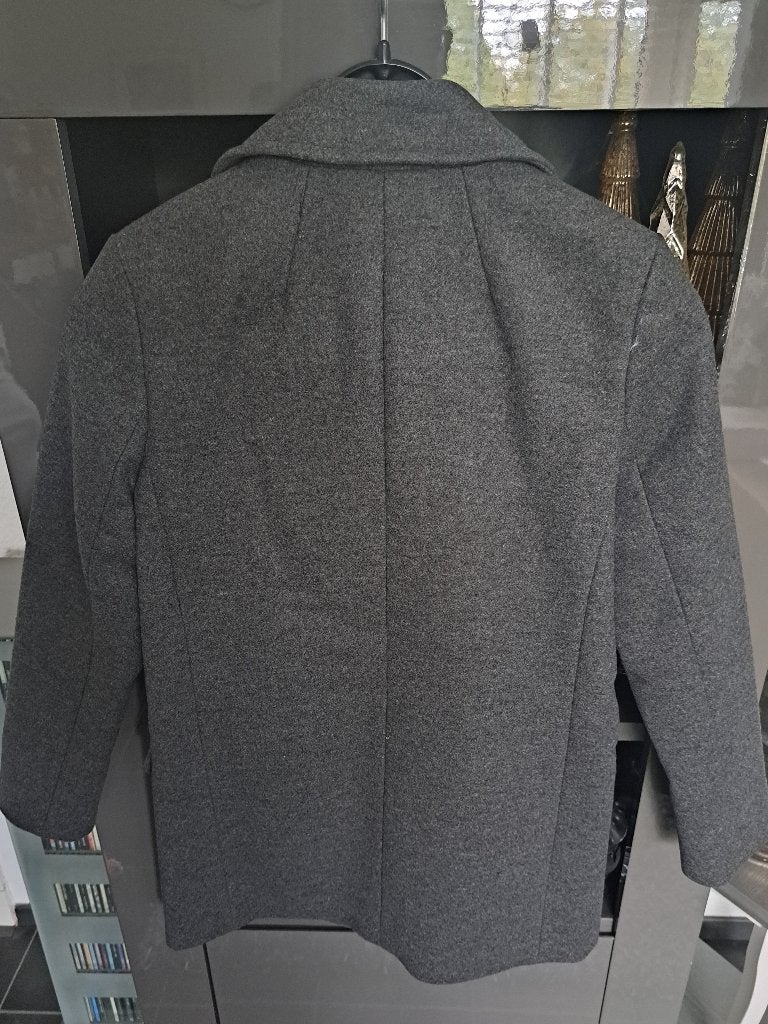 grijs wollen jas 3/4 lengte, Ophalen, Michel kors, Nieuw, Maat 36 (S)