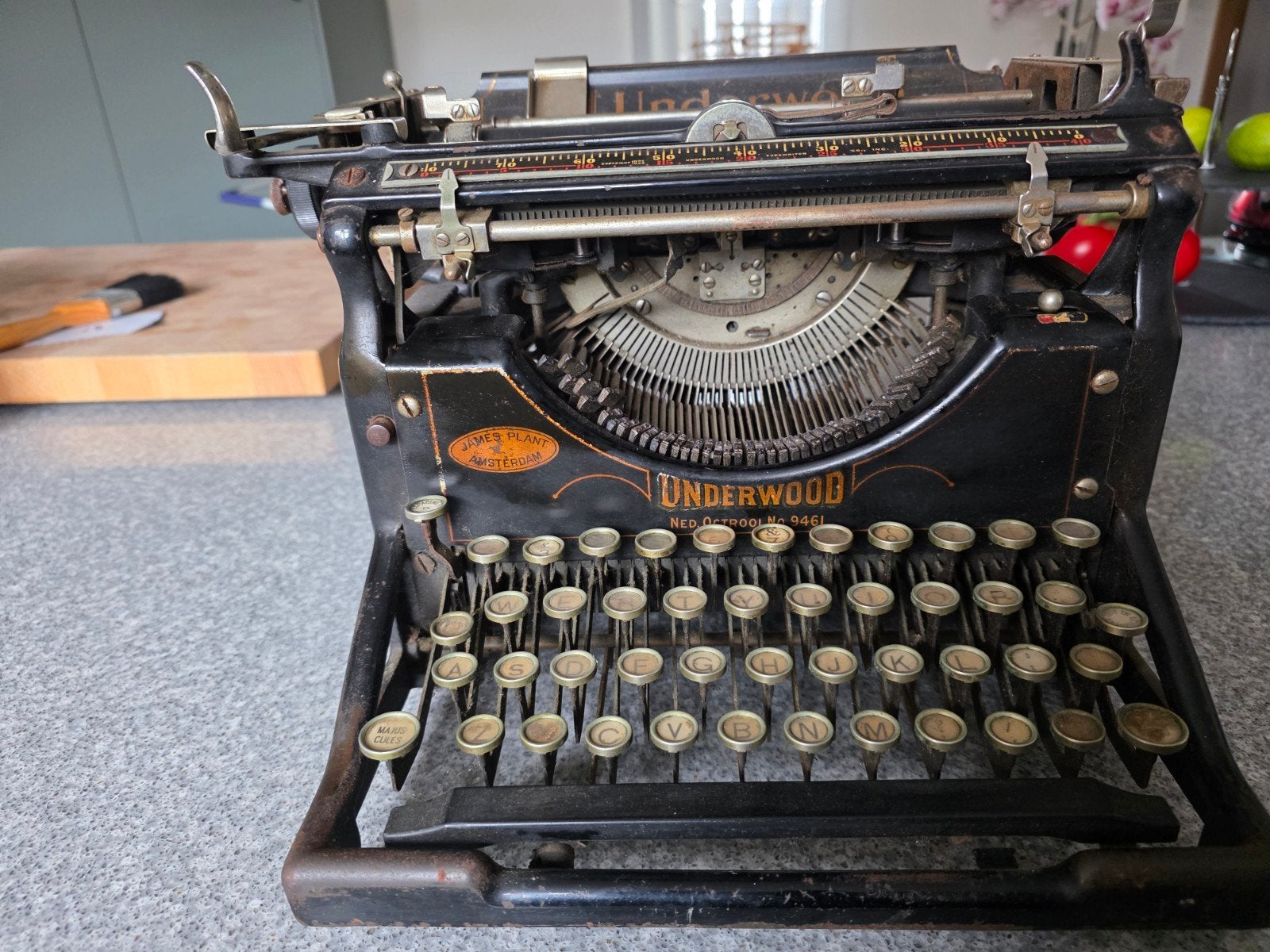 Underwood ned.octrooi nr9461, Antiek en Kunst, Ophalen