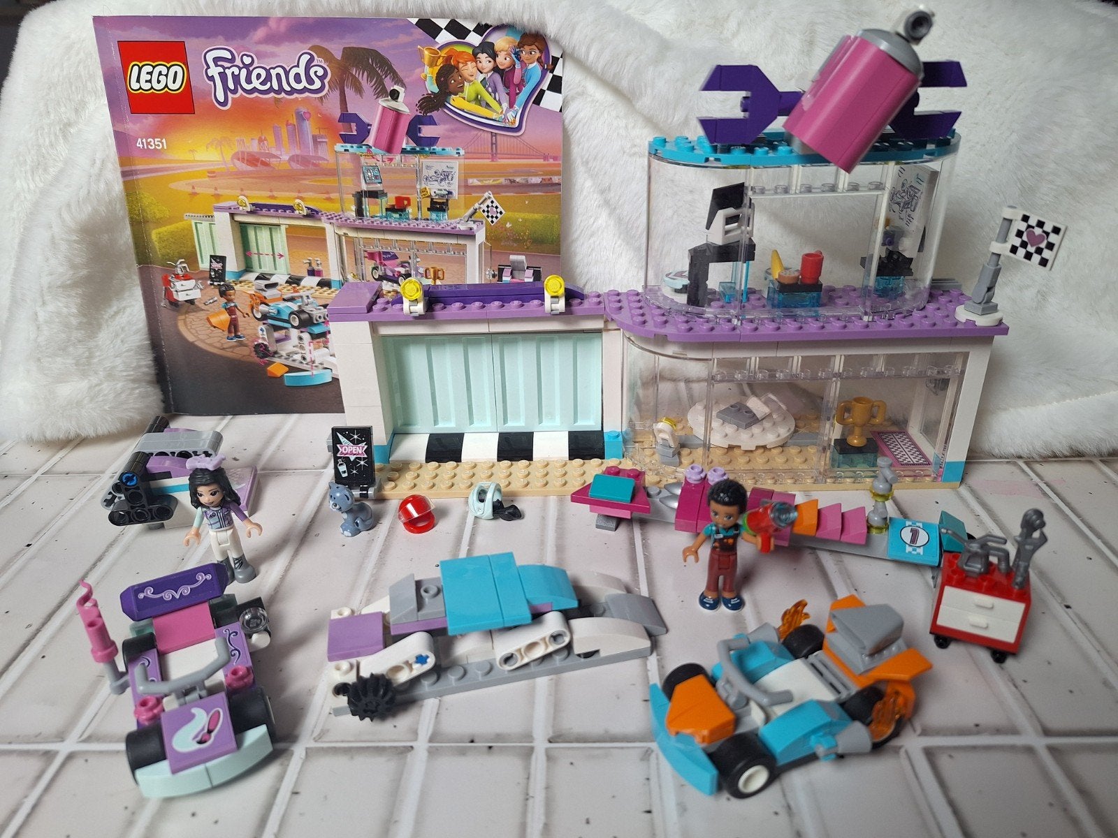 Lego friends Creativ Tuning Shop 41351, Lego, Friends, Ophalen of Verzenden, Zo goed als nieuw
