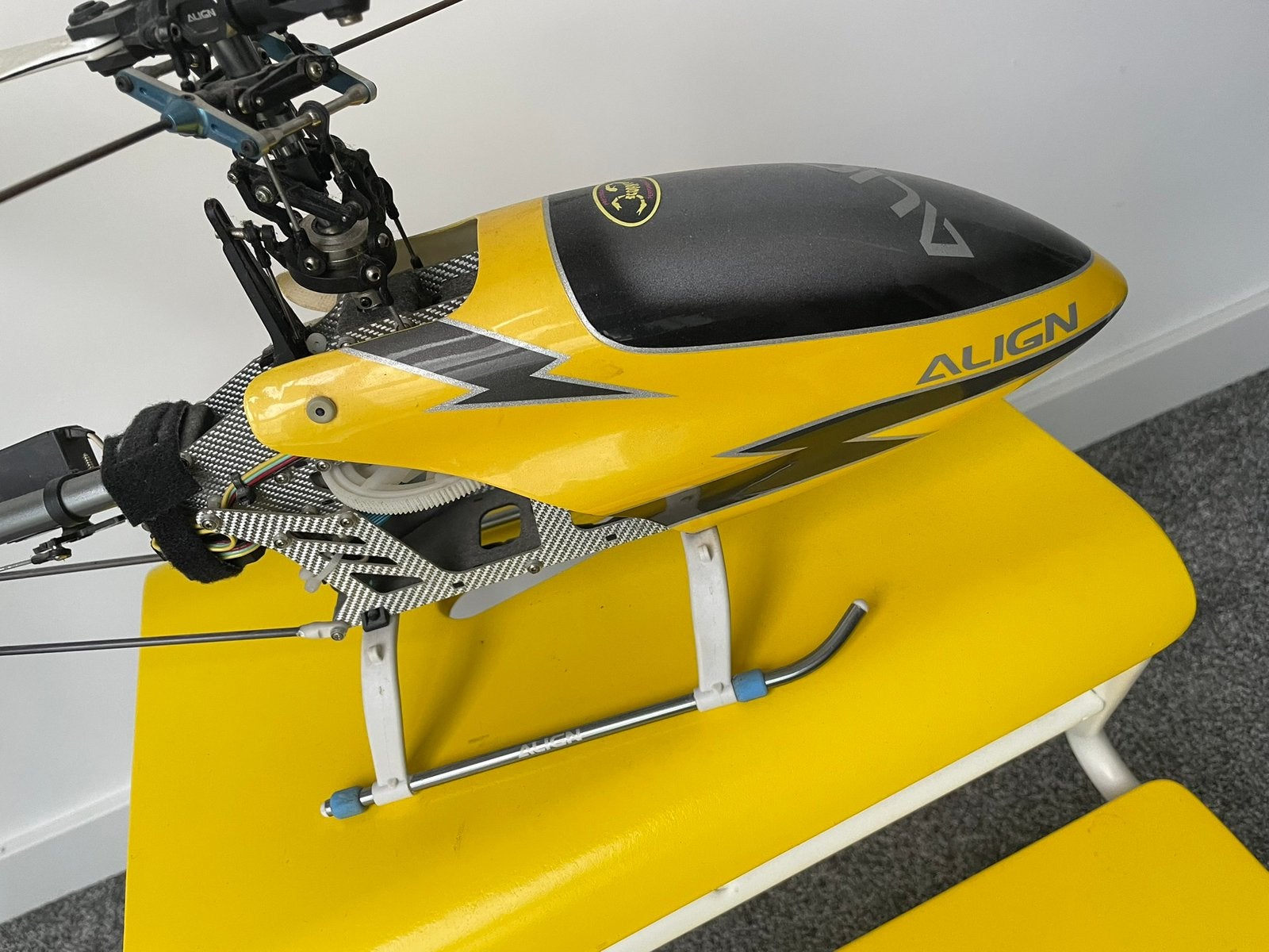 Align radiografische helikopter motor zon afstandsbediening, Ophalen of Verzenden, Gebruikt, Elektro, Helikopter