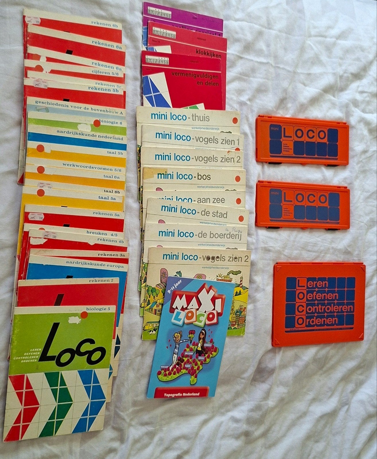 Grote collectie Loco en Mini Loco educatieve spellen, Ophalen of Verzenden, Gebruikt, Taal en Lezen
