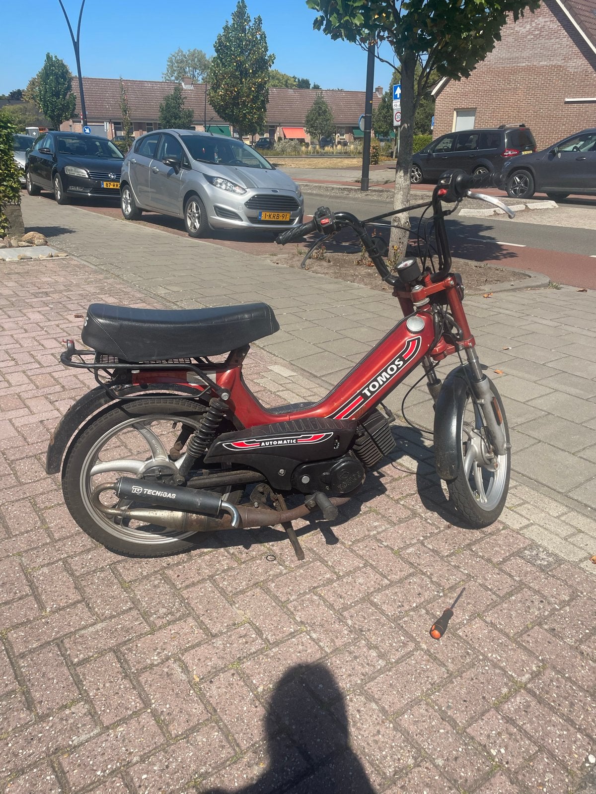 Tomos luxe (2011) blauw kenteken, Ophalen, Gebruikt, Maximaal 45 km/u, Standard