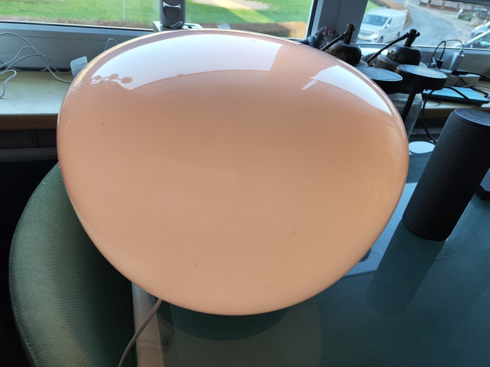 IKEA Jonisk Tafellamp - Carl Öjerstam Design, Huis en Inrichting, Gebruikt, Met schakelaar, Wit, Sfeerlamp