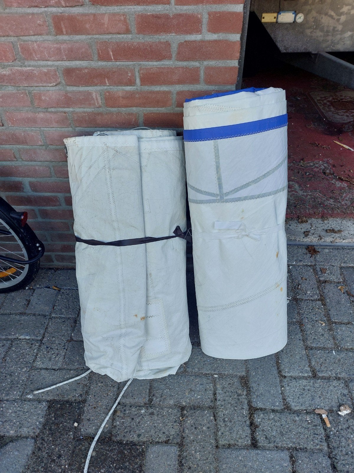 grootzeil en genua, Ophalen, Gebruikt