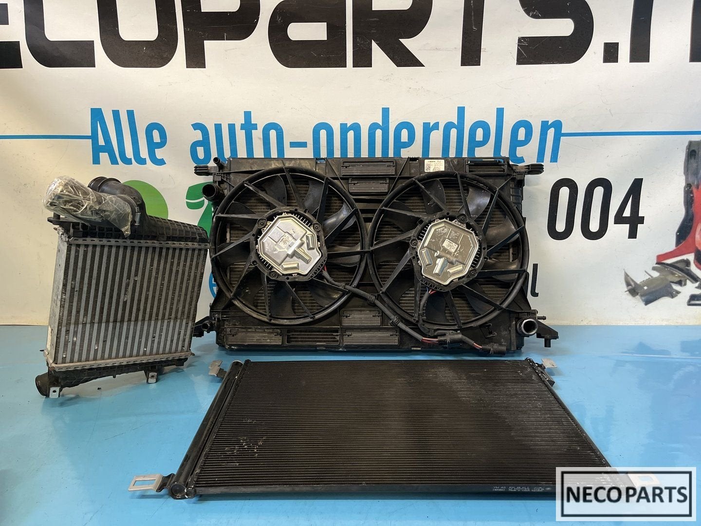 AUDI Q7 4M FACELIFT KOELERPAKKET CONDENSOR INTERCOOLER, Gebruikt, -, -, -