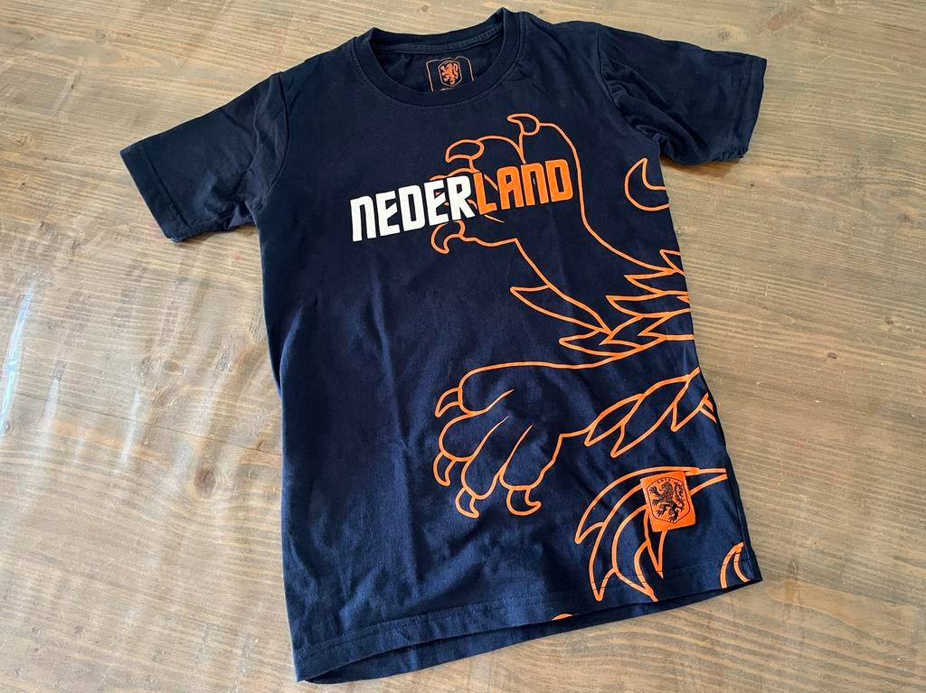 Nederland T-shirt - Maat 152 - Oranje Leeuw Design, Ophalen of Verzenden, Zo goed als nieuw, Jongen of Meisje, Shirt of Longsleeve