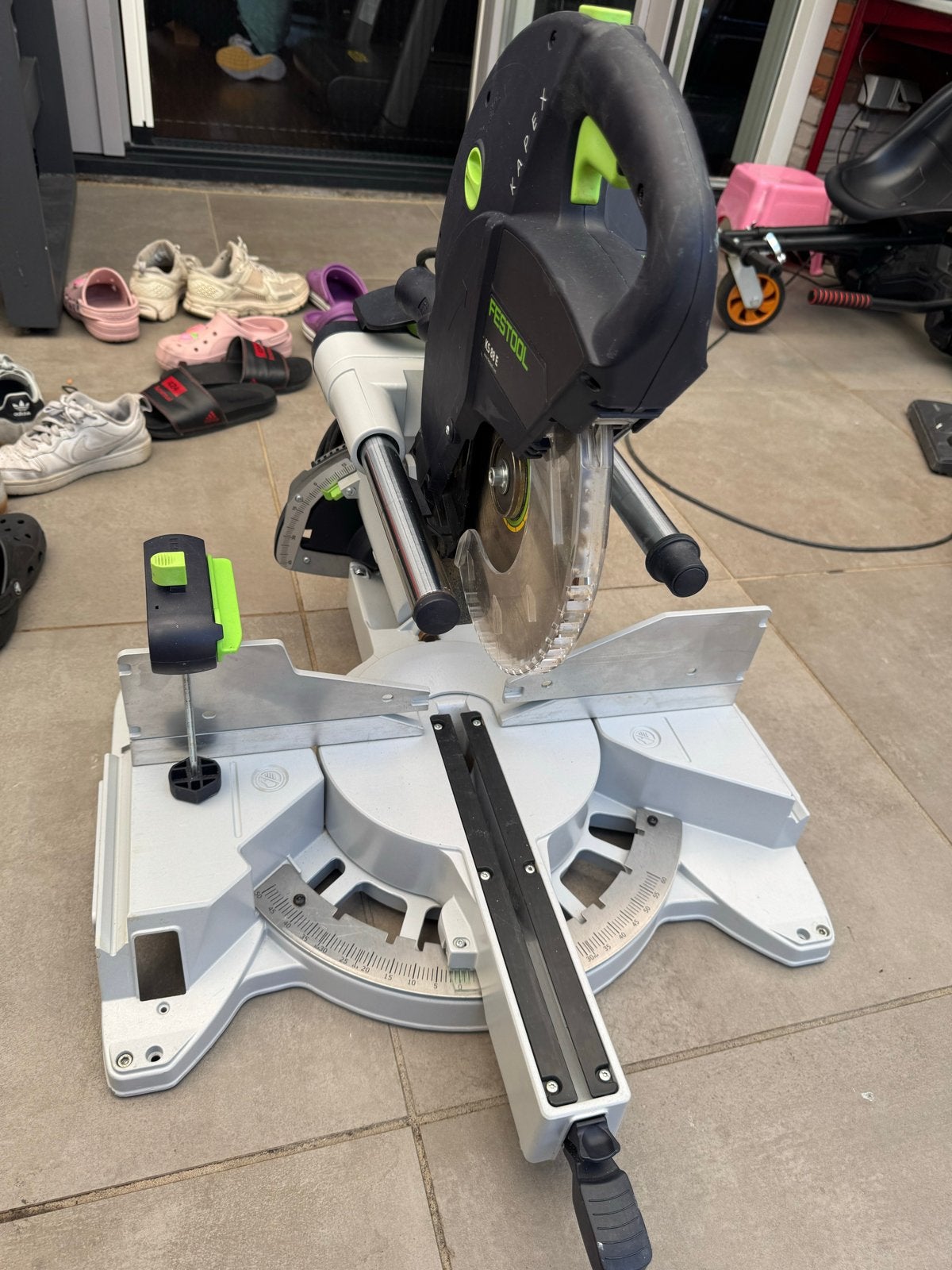 Festool Kapex KS 88 E Afkortzaag, Ophalen, Gebruikt, 70 mm of meer, Afkortzaag