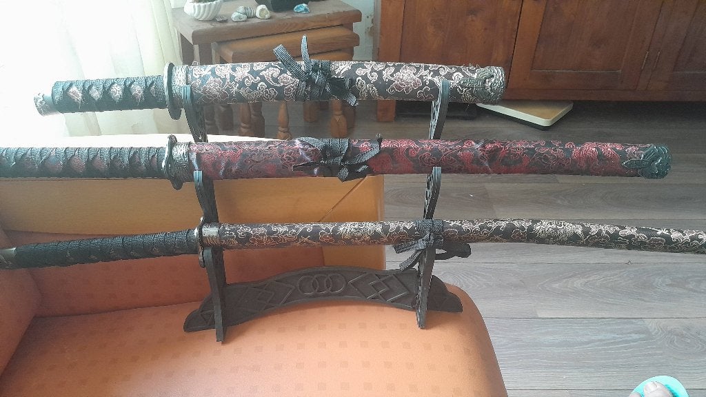 decoratieve Japanse samuraizwaarden-set (Daisho), Ophalen