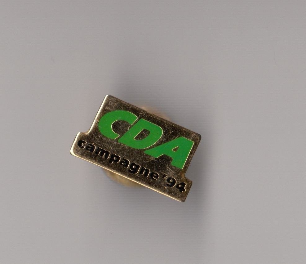 CDA Campagne 1994 Politiek pin, Gebruikt, Niet vindbaar, Niet vindbaar, Speldje of Pin