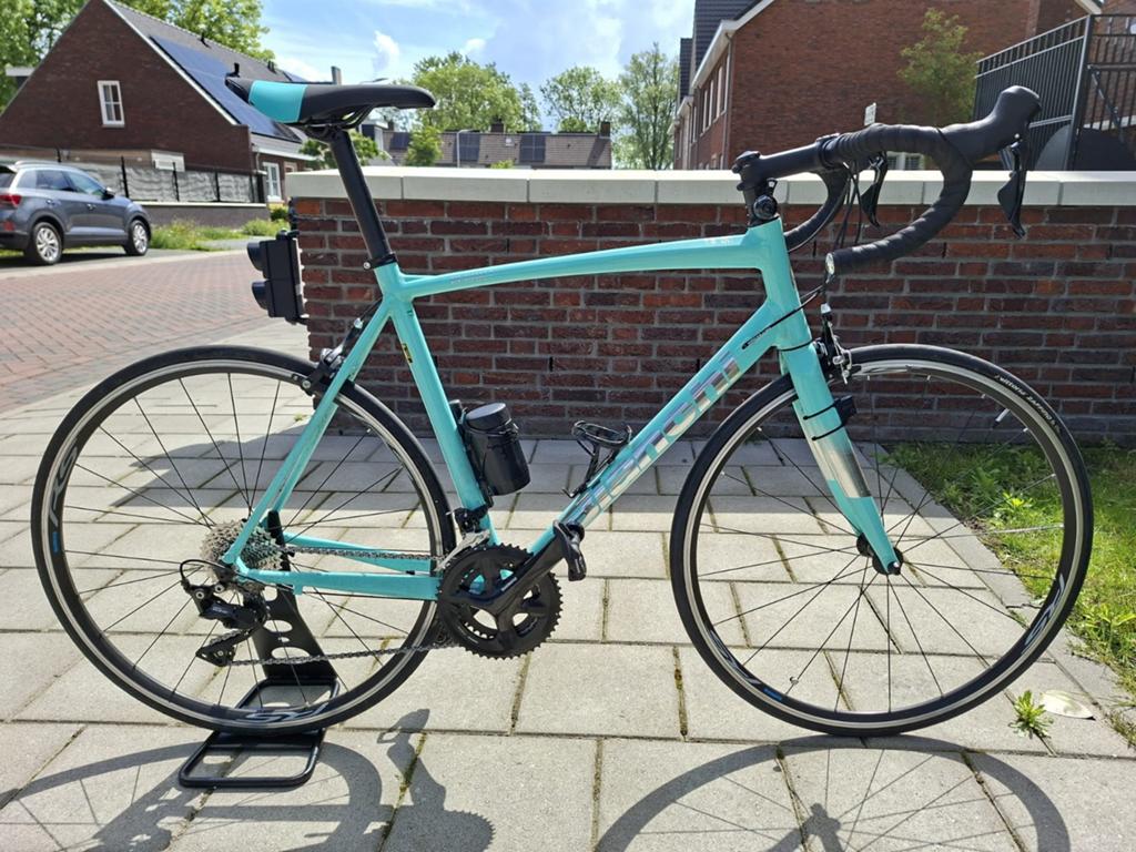 Racefiets Bianchi Via Nirone 7, frame 57 cm., Fietsen en Brommers, Fietsen | Racefietsen, Zo goed als nieuw, Heren, Overige merken