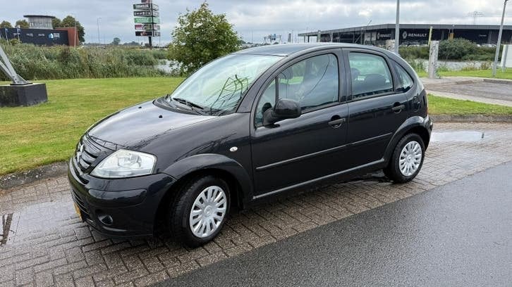 Citroën C3 1.1 I 2010 Zwart, Auto's, Voorwielaandrijving, 40 €/maand, 920 kg, Zwart