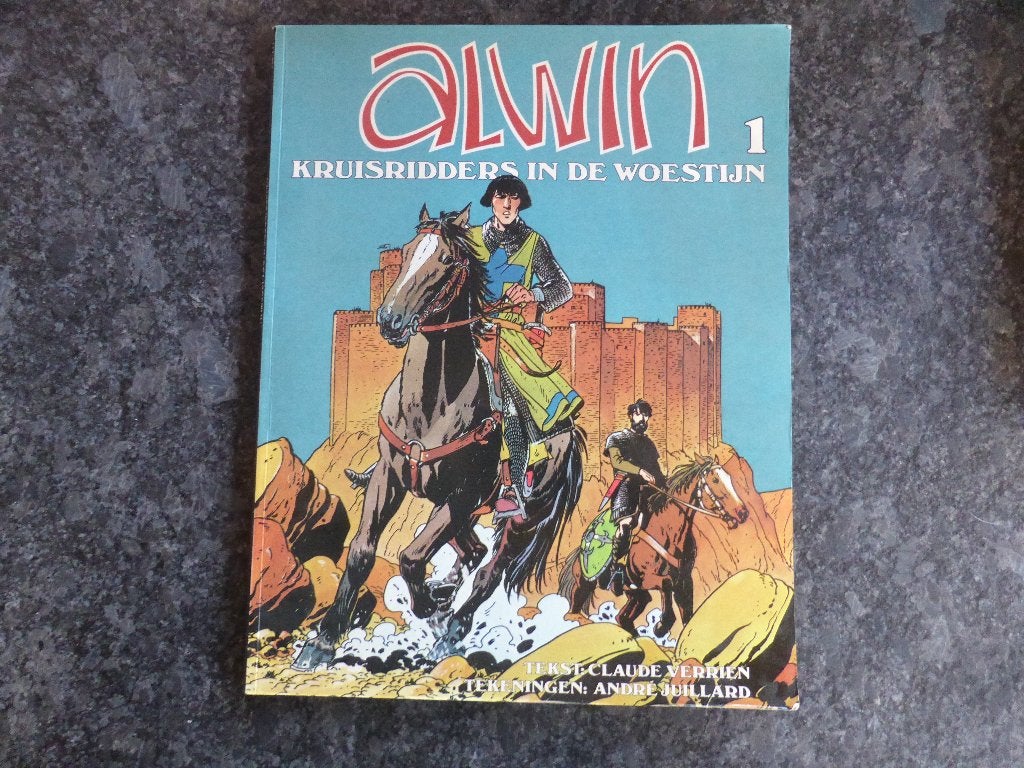Alwin 1 kruisridders in de woestijn, Gelezen, Oberon, Eén stripboek, Ophalen of Verzenden
