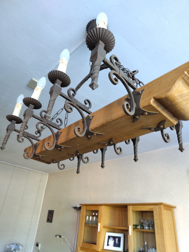 lamp vintage, Huis en Inrichting, Ophalen, Gebruikt, Vintage, E27 (groot)