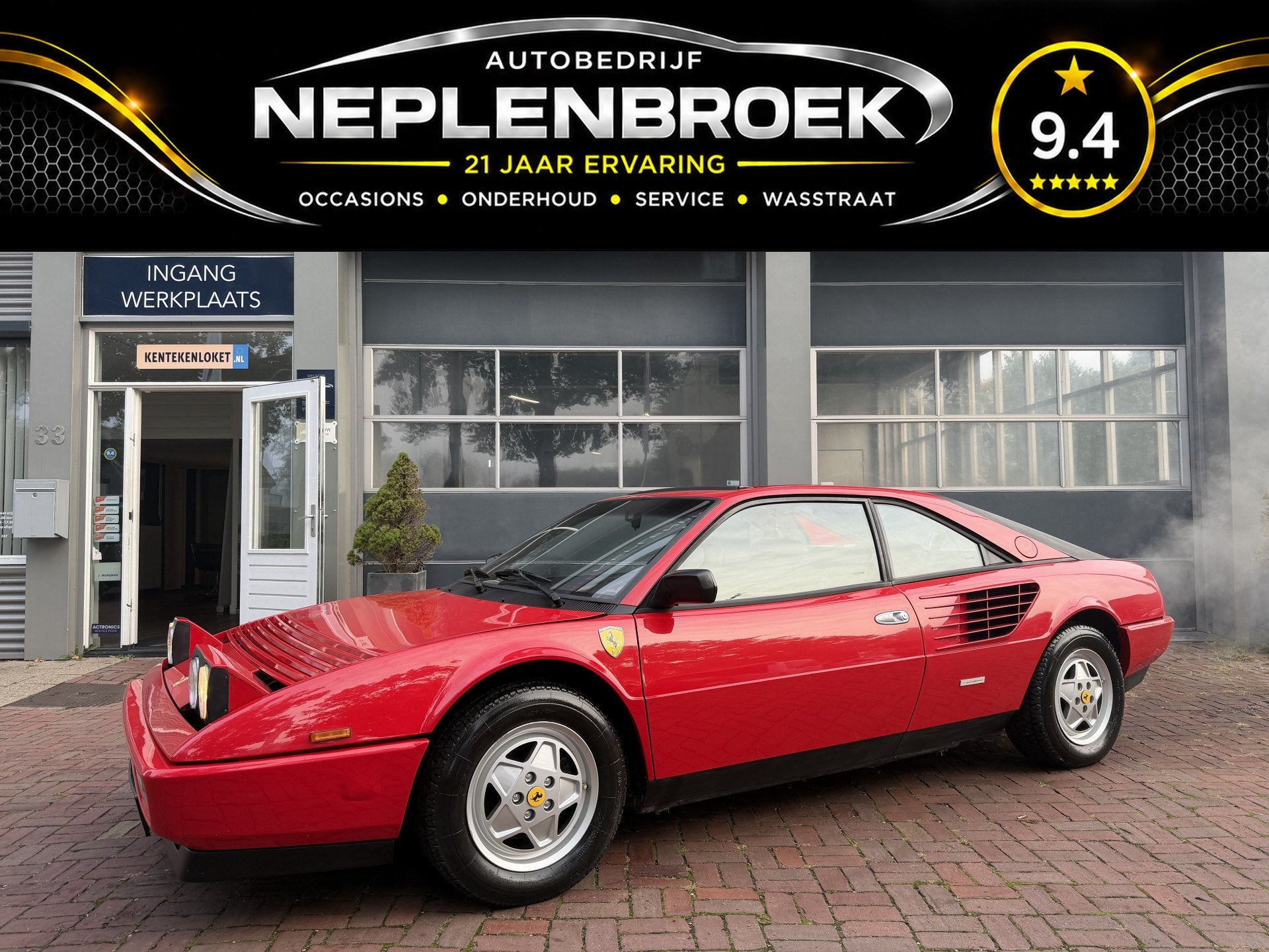 Ferrari Mondial 3.2 Coupé – 1988 – 97.892 km – Zeer b, 271 pk, Dealer onderhouden, Achterwielaandrijving, Zwart