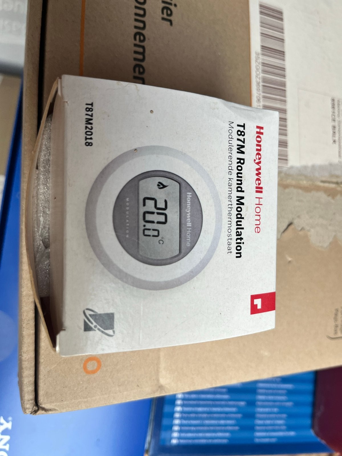 Honeywell Home T87M Round Modulation Kamerthermostaat, Doe-het-zelf en Verbouw, Ophalen of Verzenden, Slimme thermostaat, Nieuw