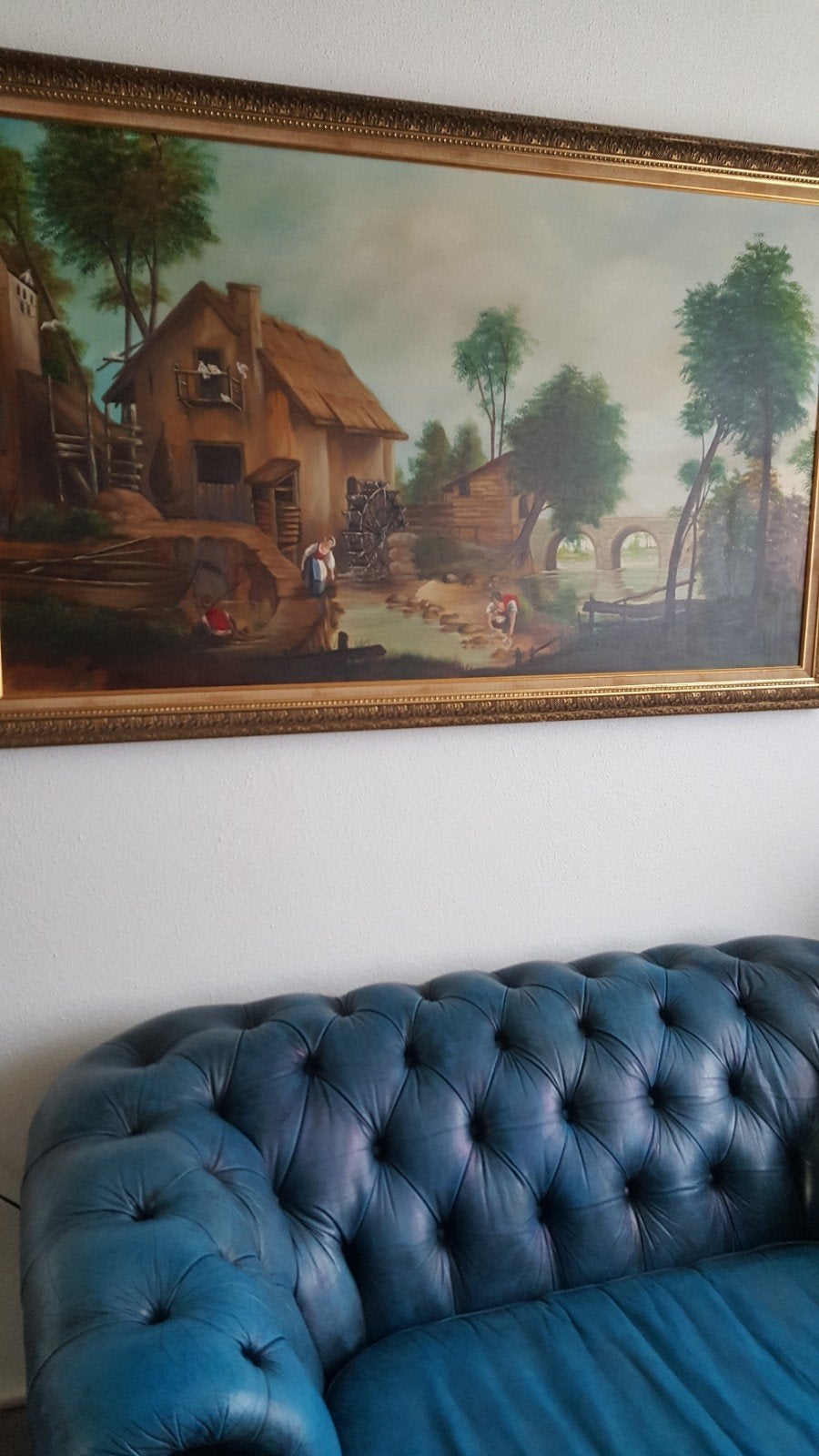 Groot schilderij, Huis en Inrichting, Ophalen, Zo goed als nieuw, Schilderij