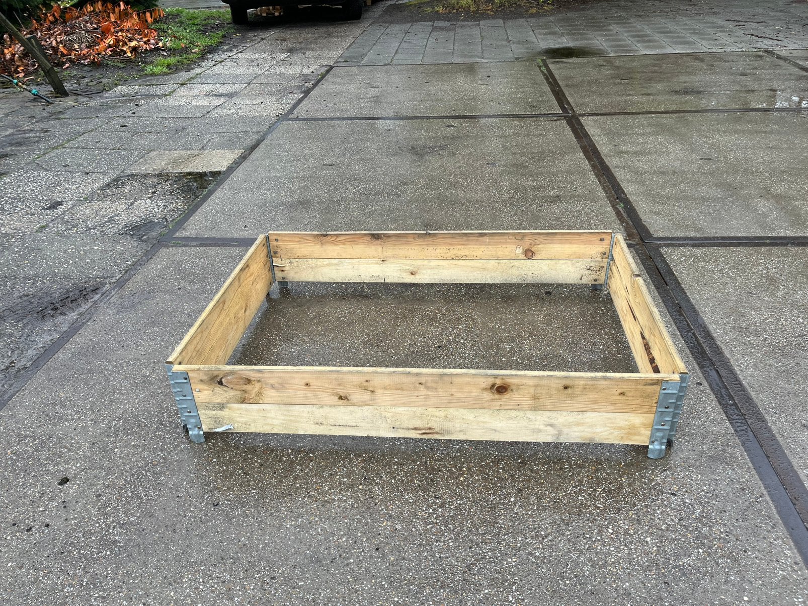 Moestuin,  planten bakken, pallet randen €8,50, Tuin en Terras, Minder dan 30 cm, Ophalen of Verzenden, Zo goed als nieuw, Rechthoekig