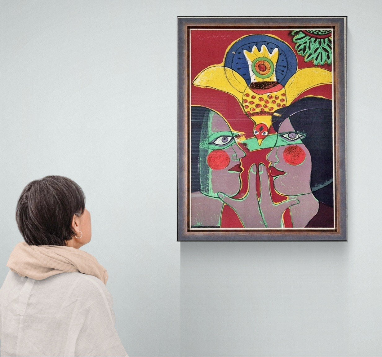 Corneille - Vertige de l'oeil IV - Litho (1980), Portret en Figuren, Ophalen of Verzenden, Lithografie, Gelimiteerde oplage