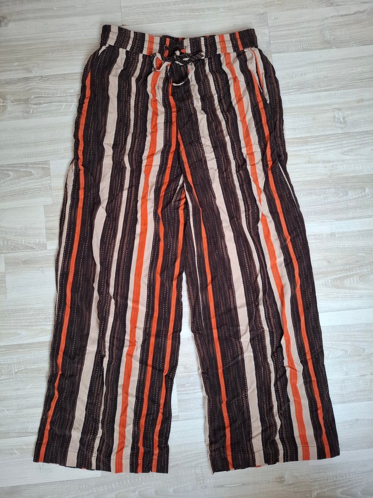 Merk Norah - gestreepte broek - maat 36 (nieuw), Bruin, Nieuw, Ophalen of Verzenden, Norah