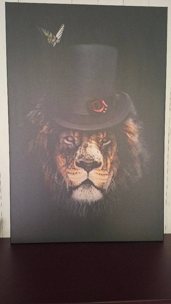 Canvas schilderij, Ophalen, Zo goed als nieuw, 75 tot 100 cm, Schilderij